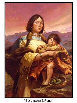 Femme indienne et son enfant dans les bras